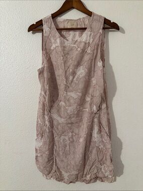 Tina + Jo Origami Tank Mini Shift Dress Medium With Pockets Abstract Art To Wear